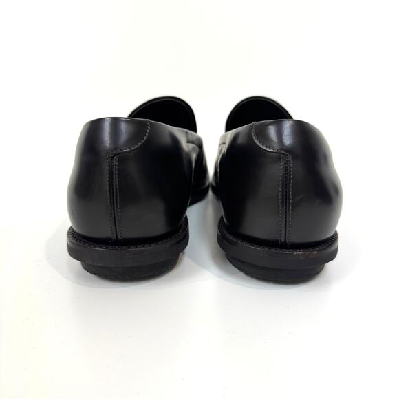 PRADA Black Leather Rubber Sole Loafer 10 Slip On Patent Sneaker Dress Shoe main image 6